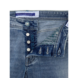 Jacob Cohen Blue Cotton Skinny Jean