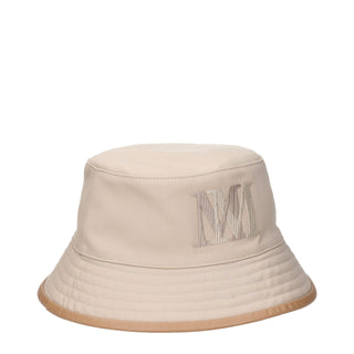 Max Mara Beige Cotton Bucket Hats