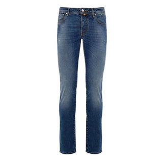 Jacob Cohen Blue Cotton Skinny Jean