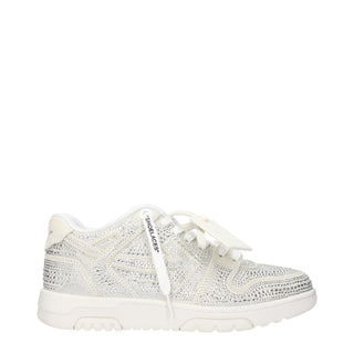 Off-White Beige Leather Low Tops