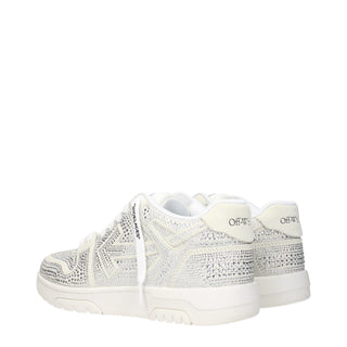 Off-White Beige Leather Low Tops
