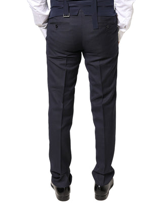 Dolce & Gabbana Gray Wool Formal Dress Men Trousers Pants