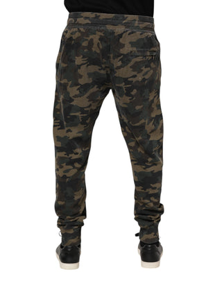 Dolce & Gabbana Multicolor Camouflage Cotton Men Jogger Pants