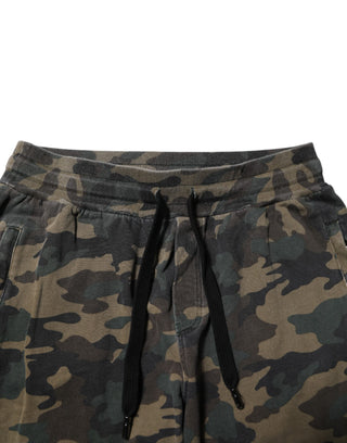 Dolce & Gabbana Multicolor Camouflage Cotton Men Jogger Pants