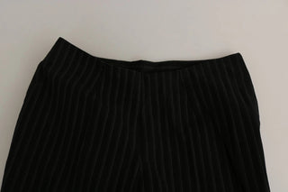 BENCIVENGA Black High Waist Straight Dress Trouser Pants