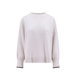 Brunello Cucinelli White Cashmere Sweatshirt
