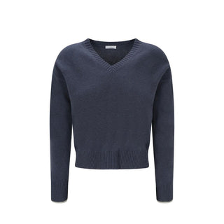 Brunello Cucinelli Blue Cashmere Cashmere Sweater