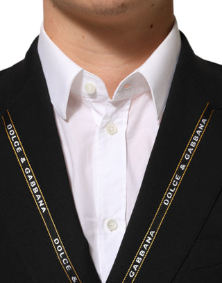 Dolce & Gabbana Black SICILIA Double Breasted Jacket Blazer