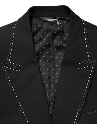 Dolce & Gabbana Black SICILIA 2 Buttons Suit Jacket Blazer