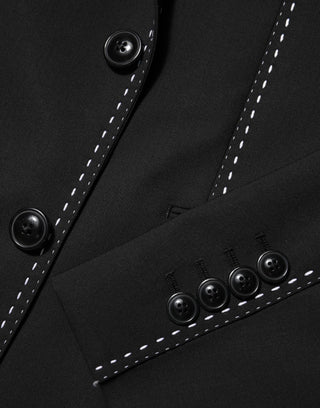 Dolce & Gabbana Black SICILIA 2 Buttons Suit Jacket Blazer