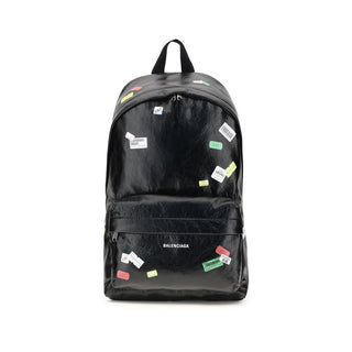 Balenciaga Black Lamb Ovis Aries Aries Backpack