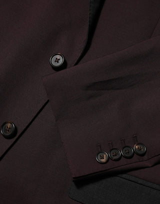 Dolce & Gabbana Maroon Wool 2 Buttons Suit Jacket Blazer