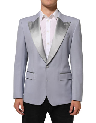 Dolce & Gabbana Gray Wool SICILIA 2 Buttons Men Suit Blazer