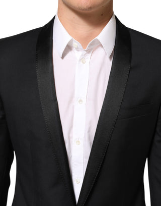 Dolce & Gabbana Black GOLD 1 Button Suit Jacket Men Blazer