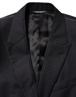 Dolce & Gabbana Black Wool 2 Buttons Suit Jacket Men Blazer