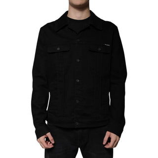 Dolce & Gabbana Black Cotton Denim Jacket