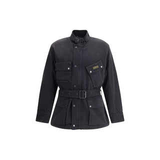 Barbour International Black Cotton Coat