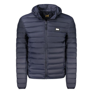 Cavalli Class Blue Polyester Men Jacket