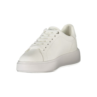 Blauer White Polyester Sneaker