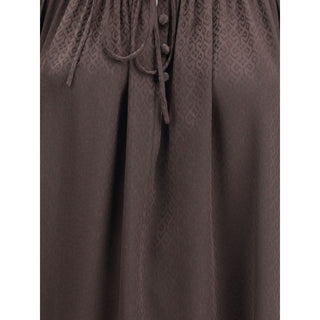 Burberry Brown Silk Blouse