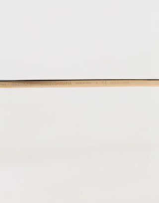 Dolce & Gabbana DG2215K Gold Plated Round Lenses Shade Eyewear Sunglasses