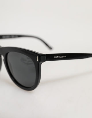 Dolce & Gabbana DG4281 Black Round Frame Full Rim Eyewear Sunglasses