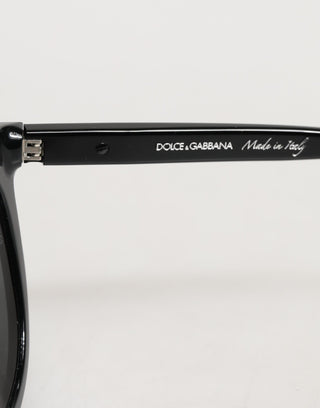 Dolce & Gabbana DG4281 Black Round Frame Full Rim Eyewear Sunglasses
