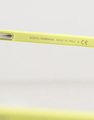 Dolce & Gabbana DG4324 Yellow Framed Mirrored Lenses Eyewear Sunglasses