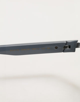 Dolce & Gabbana Blue Acetate Aviator Shades Eyewear Sunglasses