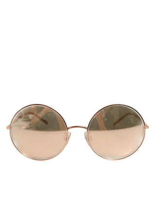 Dolce & Gabbana DG2215K Gold Metal Round Shades Eyewear Sunglasses