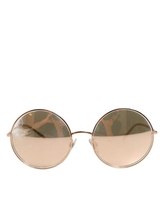 Dolce & Gabbana DG2215K Gold Metal Round Shades Eyewear Sunglasses