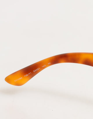 Dolce & Gabbana DG6089 Havana Full Rim Round Lenses Foldable Sunglasses