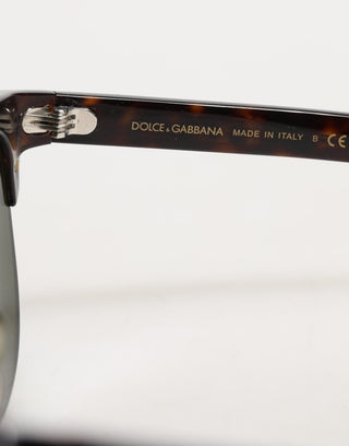 Dolce & Gabbana DG4317F Brown Tortoiseshell Pilot Frame Shades Sunglasses