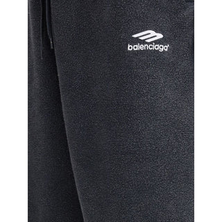 Balenciaga Black Cotton Joggers (Workout Pants)