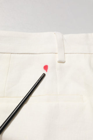 Dolce & Gabbana White Linen Formal Dress Men Trouser Pants