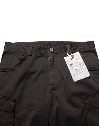 Dolce & Gabbana Brown Re- Edition Cotton Men Cargo Pants