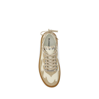 Bluemarble Brown Calf Leather Bos Taurus Low Top Sneakers