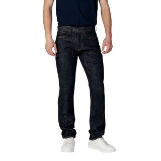 Armani Exchange Blue Polyester Skinny Jeans