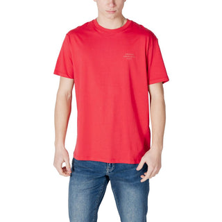 Armani Exchange Red Cotton T-Shirt