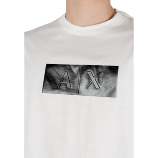 Armani Exchange White Cotton T-Shirt