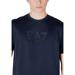 EA7 Emporio Armani Blue Cotton T-Shirt