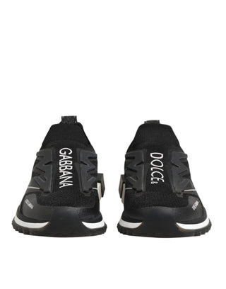 Dolce & Gabbana Black SORRENTO Sport Stretch Sneakers Shoes