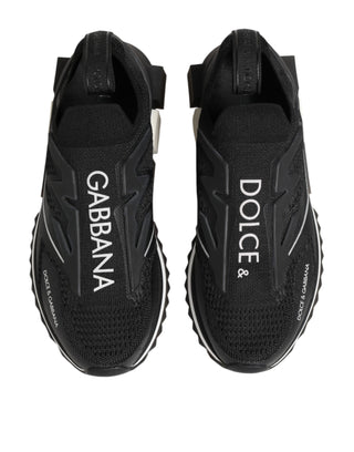 Dolce & Gabbana Black SORRENTO Sport Stretch Sneakers Shoes