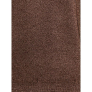 Cruciani Brown Wool Turtleneck