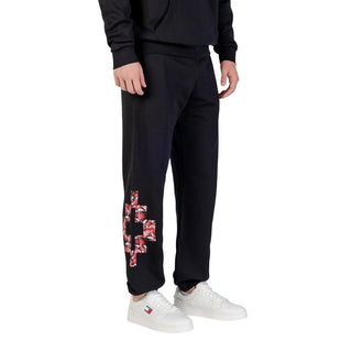 County of Milan Black Cotton Joggers Workout Pant