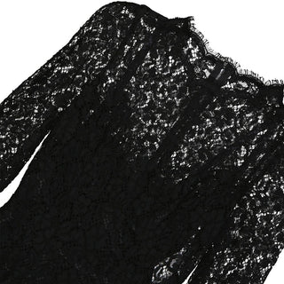 Dolce & Gabbana Black Cotton Cocktail Dress