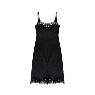 Dolce & Gabbana Black Cotton Cocktail Dress