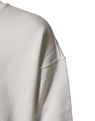 Dolce & Gabbana White DG Logo Crew Neck Sweatshirt Sweater