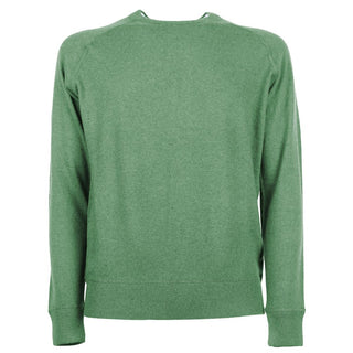 Emilio Romanelli Green Cashmere Men Sweater