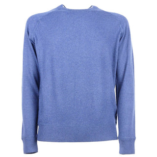 Emilio Romanelli Blue Cashmere Men Sweater